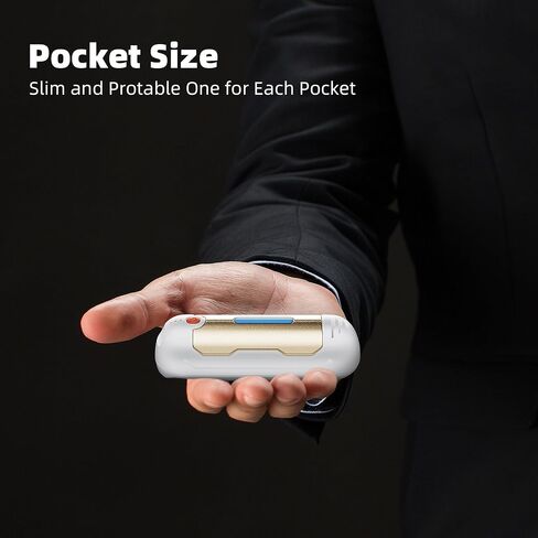 MORIKO 2-Pack Hand Warmer Rechargeable, Upgraded 2-in-1 5200mAh Electric Hand Warmers, Portable USB Reusable Handwarmer, for Outdoor Camping, Skiing, Hunting, Golf, Gift for Women Kid or Reno Patient in Saudi Arabia
