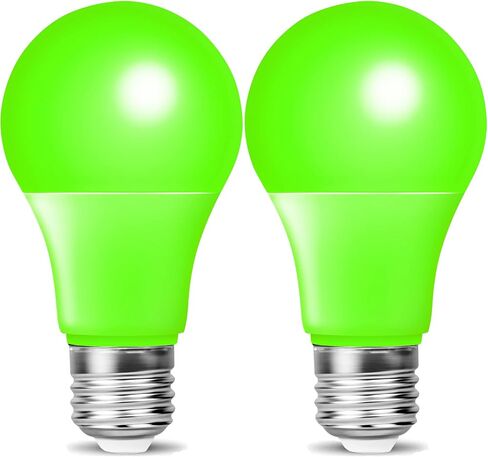 لمبة إضاءة ملونة، 9 وات = 60 وات E26 قاعدة LED مصابيح إضاءة ملونة أحمر أخضر أرجواني وردي أزرق أصفر لمبات الهالوين وعيد الميلاد وحفلات الشرفة وإضاءة المنزل للعطلات in Saudi Arabia