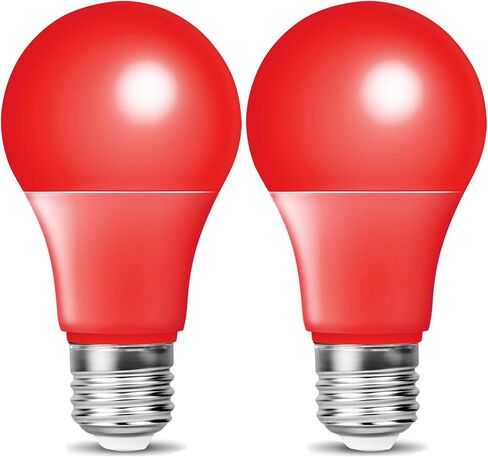 لمبة إضاءة ملونة، 9 وات = 60 وات E26 قاعدة LED مصابيح إضاءة ملونة أحمر أخضر أرجواني وردي أزرق أصفر لمبات الهالوين وعيد الميلاد وحفلات الشرفة وإضاءة المنزل للعطلات in Saudi Arabia