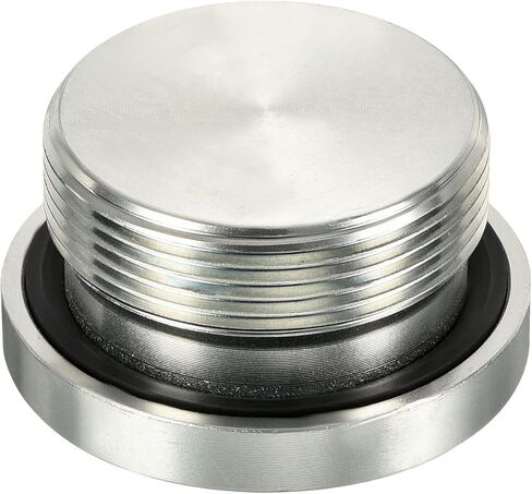 PATIKIL M10 * 1.25 قابس تركيب الأنابيب ذات الرأس السداسي الداخلي، 2 حزمة خيط ذكر 45 # قابس مقبس فولاذي مع حلقة لإحكام الإغلاق لنهايات الأنابيب النهائية in Saudi Arabia