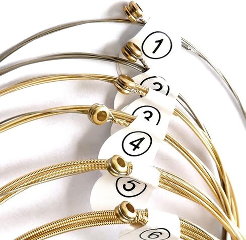 أوتار جيتار نحاسية أوتار جيتار صوتية.012-.053 أوتار جيتار صوتية مكونة من 6 أوتار و3 اختيارات جيتار وأداة تغيير سلسلة واحدة in Kuwait