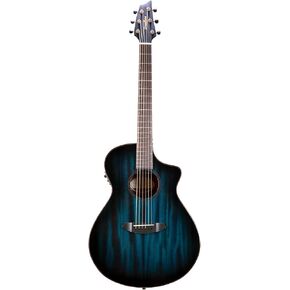 Breedlove Rainforest S Concert CE African Mahogany Soft Cutaway 6-String Acoustic Electric Guitar with Fishman Presys I Electronics (Papillon)