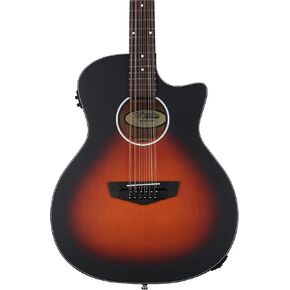 جيتار D'Angelico Premier Fulton LS 12 وترًا صوتيًا كهربائيًا - الساتان العتيق Sunburst