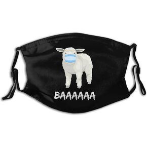 Ucsaxue Funny Face Mask, Reusable Decorative Mask, With 2 Filters Gift Unisex Adults Cloth Balaclava Bandana