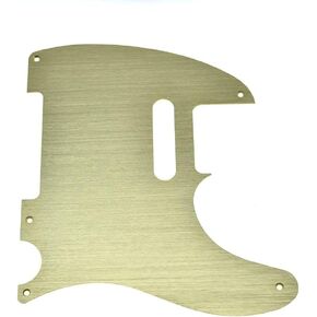 KAISH Metal Aluminum Anodized American Vintage 5 Hole Tele Style Pickguard TL Pick Guard Scratch Plate for USA/Mexico Telecaster Gold