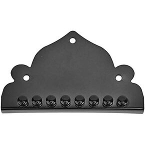 Mandolin Tailpiece, Zinc Alloy Mandolin Tailpiece 2.8in x1.7in with Screw for 8 String Mandolin (Black)