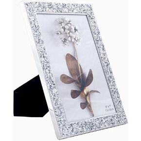 Red Picture Photo Frames, Red Photo Frame Fits 5 x 7 Inch Picture,Premium Quality Metal Picture Frames Glitter Photo Display for Desk,Tabletop, Counterspace, Shelf (5 x 7 inch, Red)