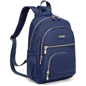 AOTIAN Mini Daypack with Anti-Theft Back Zipper Pocket, Durable Small Lightweight Backpack for Women Girls & Boys Hiking Travel Sports, Height 13 inches