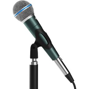 Dolphin MCX30 Handheld Dynamic Vocal Microphone, HQ Direct Connection Audio 1/4, Durable, Crystal Clea Sound, Detachable 14ft XLR Cable, Mic Stand Clip, & Carry Case