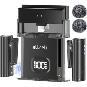 Wireless Lavalier Microphones for iPhone - All USB-C (iPhone 15) and Lightning (iPhone 13/X) Devices, Ideal for Video Recording, Vlogging, YouTube, and TikTok, M5 Pro
