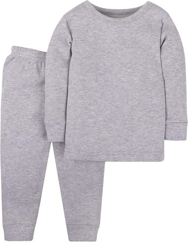 Lamaze Baby Girls' Super Combed Natural Cotton Thermal Long Johns, 2 Piece in Kuwait