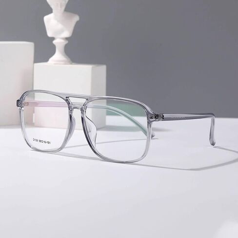 Aviator Reading Glasses for Women Men TR90 Square Blue Light Standard Anti-Reflective Coating Readers in Saudi Arabia