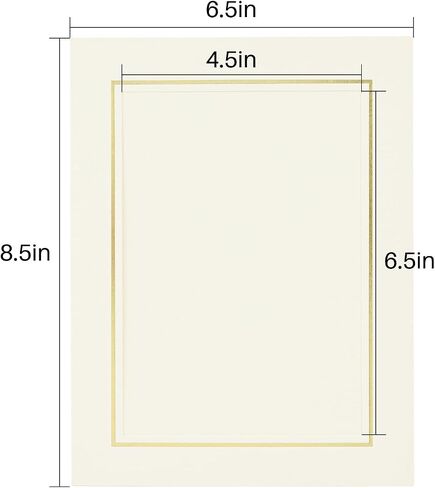 Golden State Art, Pack Of 25, 5X7 Paper Picture Frames With Easel, Paper Photo Frame Cards, Diy Cardboard Photo Frame (White) in Saudi Arabia