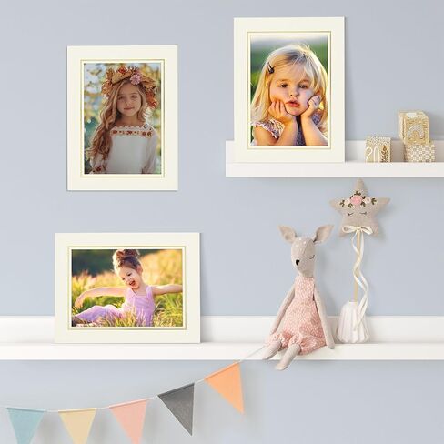 Golden State Art, Pack Of 25, 5X7 Paper Picture Frames With Easel, Paper Photo Frame Cards, Diy Cardboard Photo Frame (White) in Saudi Arabia