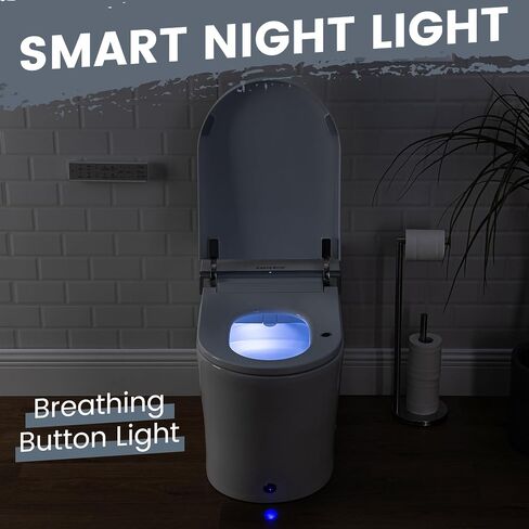 Casta Diva Smart Toilet with Wider Heated Seat, Warm Water Bidet, Foot Sensor Auto Flushing, 1.28GPF Modern White Japanese Toilets for Bathrooms (CD-K020) in Saudi Arabia