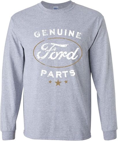 تي شيرت أصلي طويل الأكمام من Ford Parts يحمل شعار Ford المتعثر in Kuwait
