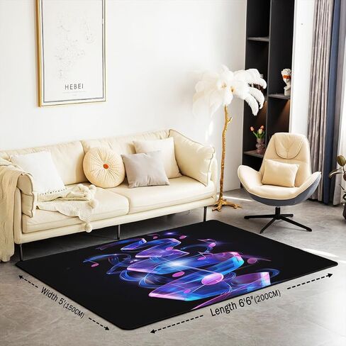 Chakra Area Rug 5x7 Boho Mandala Rugs for Living Room Bedroom Zen Spiritual Super Cozy Decorative Carpet Carpet Kids Adults Accent Rug Home Decor Bedroom Rug in Saudi Arabia