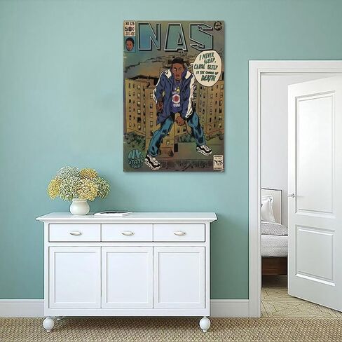 ملصقات موسيقى كوميدية من TAICI Metro Boomin Posse لغرفة النوم الجمالية من القماش لتزيين غرفة النوم مقاس 12 × 18 بوصة (30 × 45 سم)، نمط غير إطار-1 in Kuwait