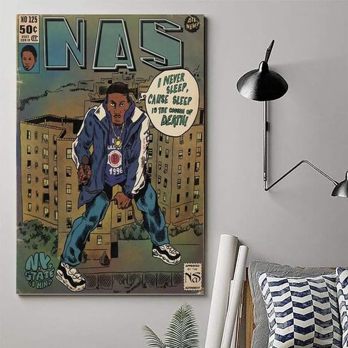 ملصقات موسيقى كوميدية من TAICI Metro Boomin Posse لغرفة النوم الجمالية من القماش لتزيين غرفة النوم مقاس 12 × 18 بوصة (30 × 45 سم)، نمط غير إطار-1 in Kuwait