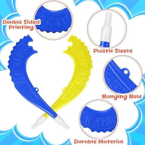 8 Pieces Plastic Shofar Horn Rosh Hashanah Horns Toys Gifts Rosh Hashanah Decorations Noisemakers Horns Instruments Decorative Shofar for Joyful Parties, New Year (Colorful) in Saudi Arabia