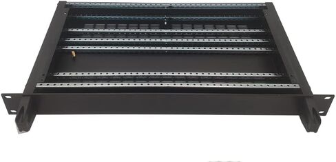 DIY فولاذ قوي متعدد الأغراض مع مقبض إلكتروني مستقل أو حامل حامل مقاس 19 بوصة 1U-D1 حزمة مسطحة مع 4 قضبان تثبيت متضمنة. in Kuwait