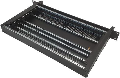 DIY فولاذ قوي متعدد الأغراض مع مقبض إلكتروني مستقل أو حامل حامل مقاس 19 بوصة 1U-D1 حزمة مسطحة مع 4 قضبان تثبيت متضمنة. in Kuwait