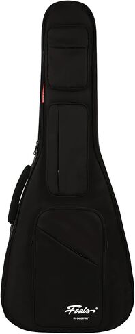 GHOSTFIRE FOALS Phantom Series Guitar Case Colorful Acoustic Guitar Gig Bag Super thick with Storage Space (Black, Acoustic) in Saudi Arabia