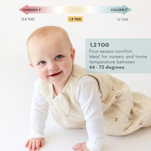 Dreambag Baby Sleep Sack, Rayon Made from Bamboo, 6-24M, Checkered | Adjustable chest and shoulder snaps mean no sizing up as baby grows, Swaddle Transition, 2-Way Zipper, 0.8 TOG Summer in Saudi Arabia