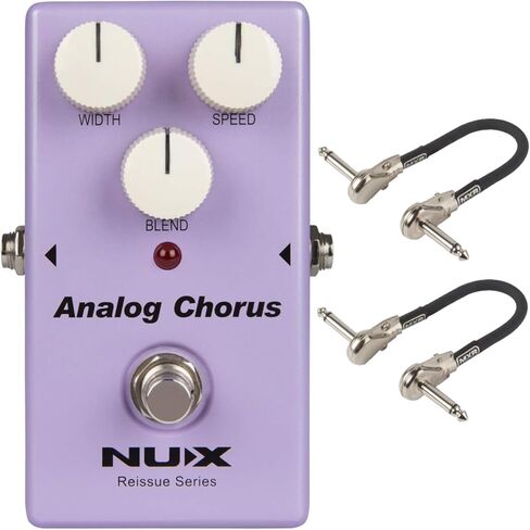 NUX Analog Chorus Effect Pedal Bundle with 2 MXR Patch Cables in Saudi Arabia