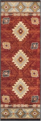 Rugs.com Pioneer Collection Rug – 2' x 3' Brick Medium-Pile Rug Perfect for Living Rooms, Large Dining Rooms, Open Floorplans in Kuwait