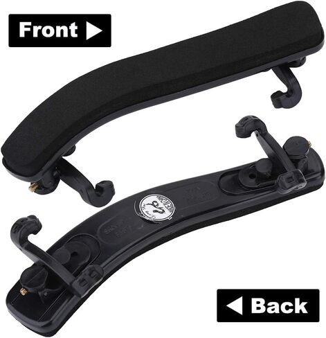 Dioche Violin Shoulder Rest for 3/4 4/4, Height & Angle Adjustable Comfortable Black Rubber Shoulder Rest Pad Holder, Violin universal Type Violin Parts in Saudi Arabia
