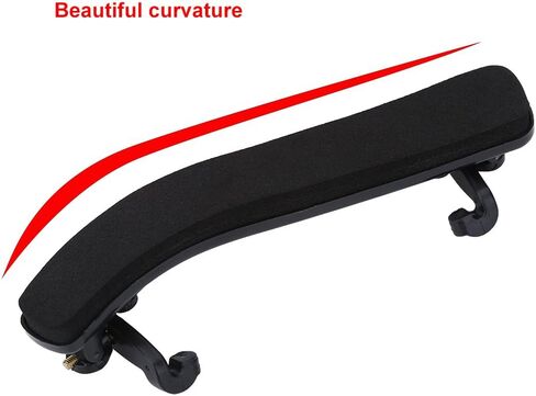 Dioche Violin Shoulder Rest for 3/4 4/4, Height & Angle Adjustable Comfortable Black Rubber Shoulder Rest Pad Holder, Violin universal Type Violin Parts in Saudi Arabia