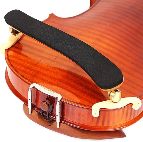 Dioche Violin Shoulder Rest for 3/4 4/4, Height & Angle Adjustable Comfortable Black Rubber Shoulder Rest Pad Holder, Violin universal Type Violin Parts in Saudi Arabia