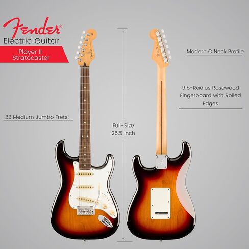Fender Player II Stratocaster, Rosewood Fingerboard, 3-Color Sunburst in Saudi Arabia
