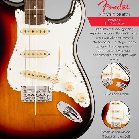 Fender Player II Stratocaster, Rosewood Fingerboard, 3-Color Sunburst in Saudi Arabia