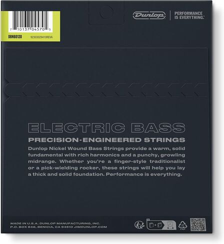Dunlop DBN60120 Nickel Wound Bass Strings, Extra Heavy, .060–.120, 4 Strings/Set in Saudi Arabia