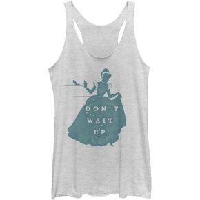 Disney Princesses Don't Wait Up Women's Racerback Tank Top