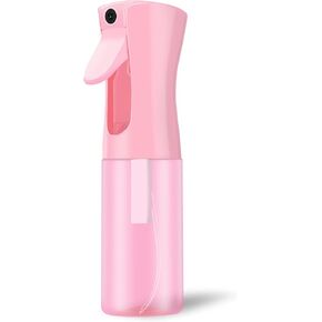 Empty Spray bottles, Continuous Spray Bottle for Hair, Spray Water Bottle Fine Mist Refillable, Skin Care, Showering Pets, Plants, travel, Ironing and Cleaning 6.8 Ounce (1 Pack, Pink)