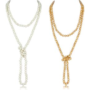 MILACOLATO تنوعا 60 "اليد معقود قطع كريستال الخرزة قلادة اليدوية مطرز حبلا متعدد الطبقات طويل التفاف بيان قلادة سباركلي الأوجه الخرز in Kuwait