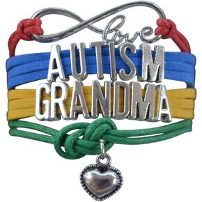 Infinity Collection Autism Grandma Bracelet, Autism Awareness Jewelry, Autism Puzzle Piece Bracelet, Grandma Jewelry, Gift for Grandma, Proud Grandma