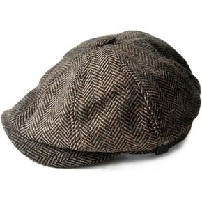 Newsboy Hats for Men Newsboy Cap British Style 8 Panel Newsboy Flat Cap Ivy Caps Cabbie Driving Hat