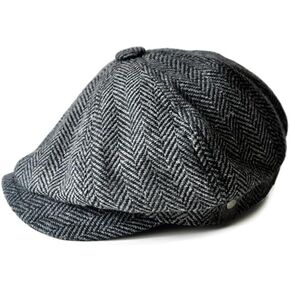 Newsboy Hats for Men Newsboy Cap British Style 8 Panel Newsboy Flat Cap Ivy Caps Cabbie Driving Hat