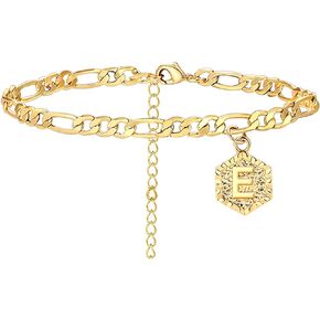 choice of all Gold Anklets for Women Initial Anklet Cuban Link Ankle Bracelets for Teen Girls Trendy Stuff Under 5 Dollar Gifts Womens Jewelry Clearance Items