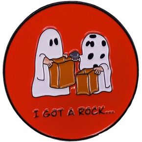 "لقد حصلت على صخرة" شبح بروش دبوس للفتيات الفتيان جولة البرتقال مضحك زر شارة لطيف الجدة المينا التلبيب دبابيس لحقائب الظهر الملابس أكياس جاكيتات قبعة ديكور الإكسسوارات هالوين المجوهرات هدية in Kuwait