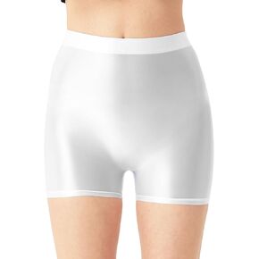 cloudmall Plus Size Women Boyshort Panties Seamless Underwear Stretch Boxer Brief White XL