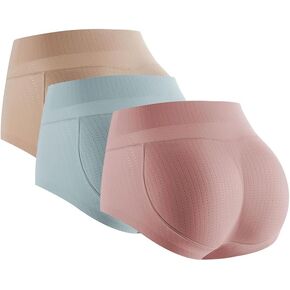 3PCS Tummy Control Shapewear Shorts, Seamless High Waisted Body Shaper Slimming Shapewear Underwear Girdle Panty