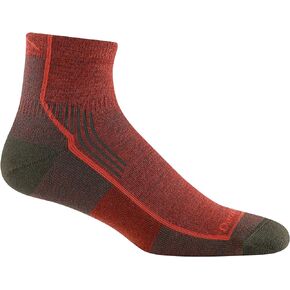 Darn Tough Men's Hiker Quarter Midweight with Cushion Hiking Sock (Style 1959) - Chestnut, Large