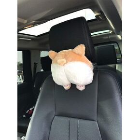 ANJUU Pets Puppy Cute Corgi Butt Throw Pillow Neck Support Pillow Pillow Pillow Travel Pillow stuffed Toys Gifts (42x42cm) in Kuwait