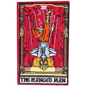 The Hanged Man XII Escape Artist Show Strait Jacket 3.6" Iron On Embroidered Thermoadhesive Patch for Clothing