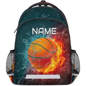 Backpacks for Girls Boys Backpack with Reflective Strip College Student Casual Daypack, Baseball Player Ball Pattern, 16.7"x11.6"x6.8", Daypack Backpacks